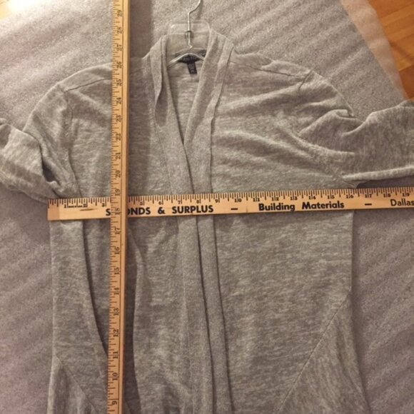 EILEEN FISHER Linen Blend Minimalist Capsule Luxury Cardigan Gray Cardigan - Picture 5 of 6